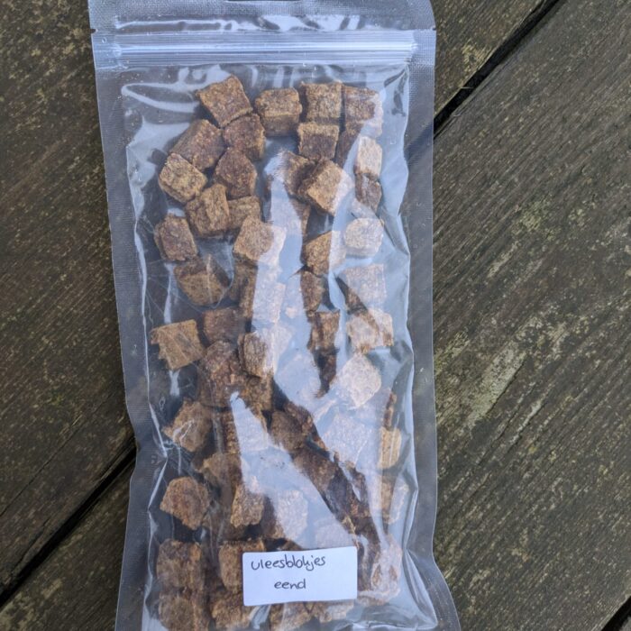 vleesblokjes eend 150 gram