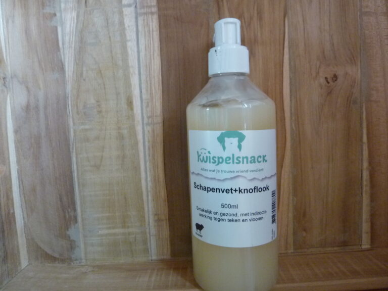 Schapenvet en knoflook olie