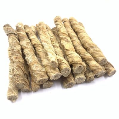 Gedraaide kalfsblaas sticks